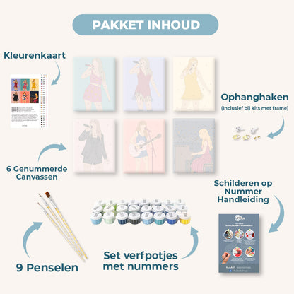 6 Mini Paintings | Pop Icon Set
