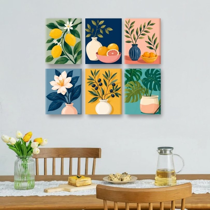 6 Mini Paintings | Olijftak Set