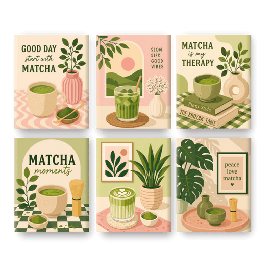 6 Mini Paintings | Matcha Therapie Set