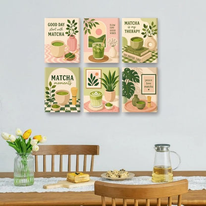 6 Mini Paintings | Matcha Therapie Set