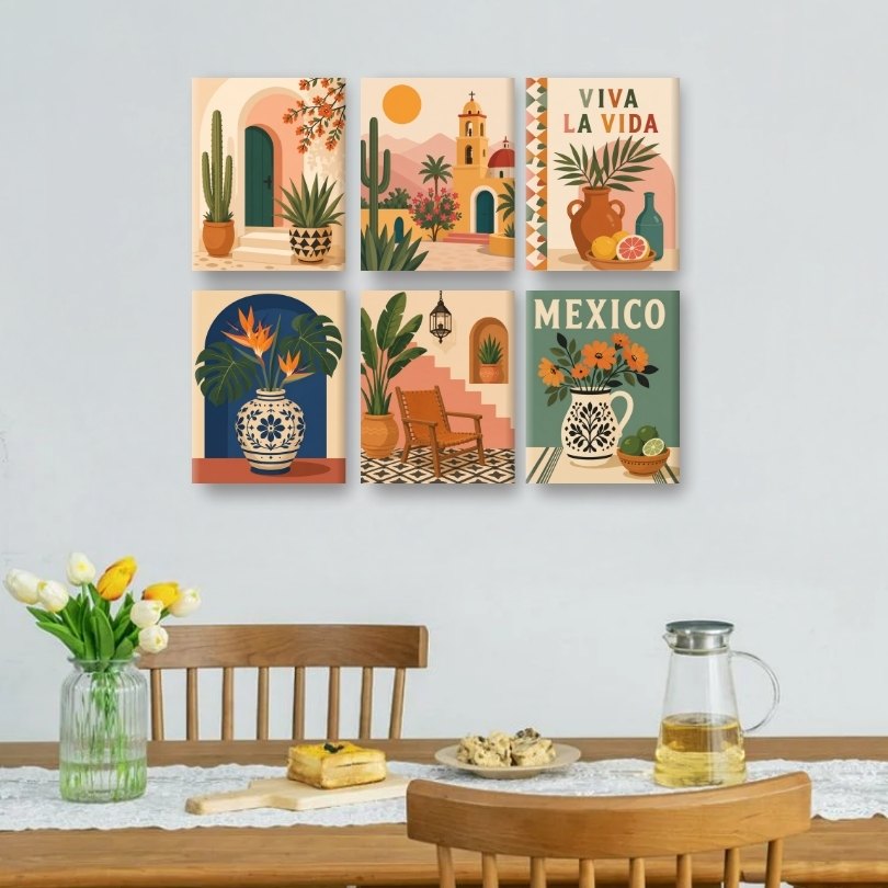 6 Mini Paintings | Viva La Vida Set