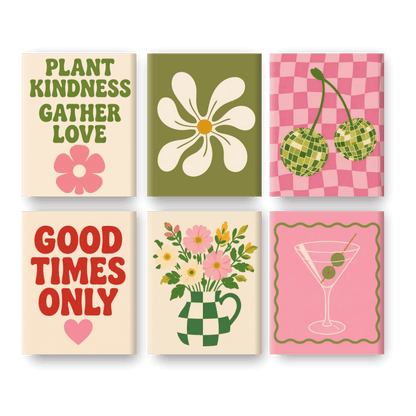6 Mini Paintings | Vers Boeket Set