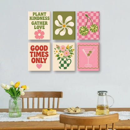6 Mini Paintings | Vers Boeket Set