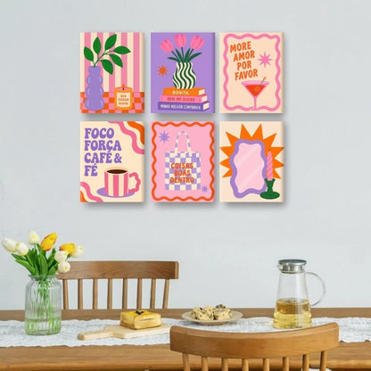 6 Mini Paintings | Coisas Boas Set