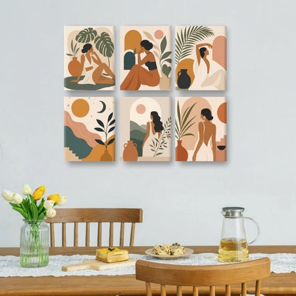 6 Mini Paintings | Terra Godin Set