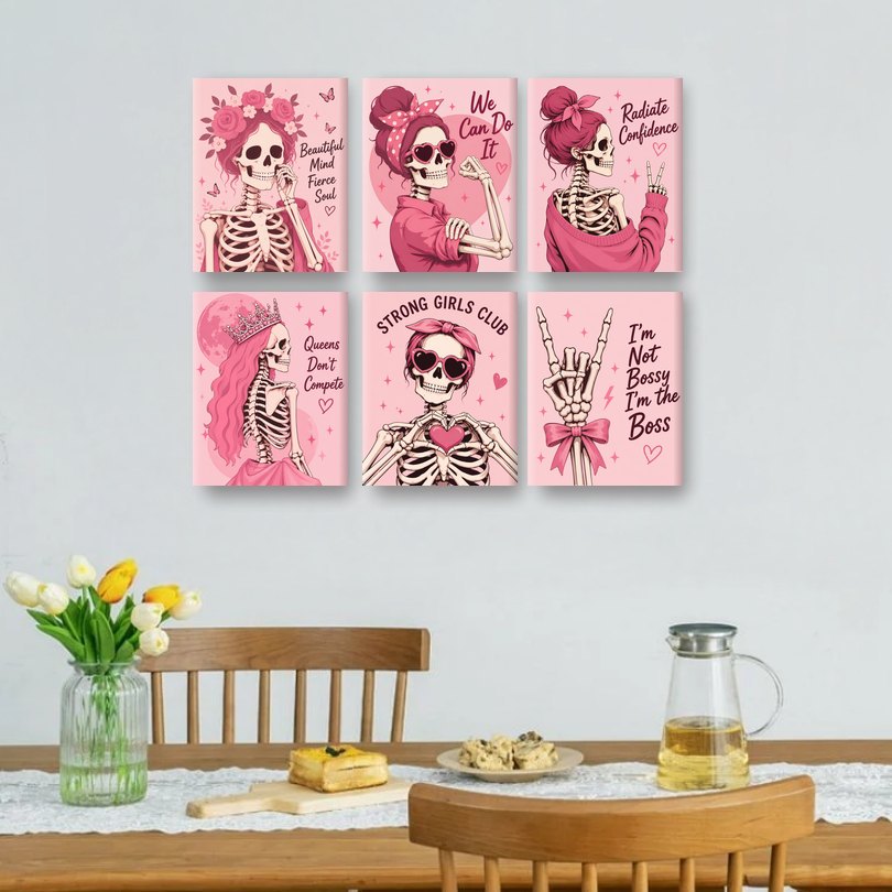6 Mini Paintings | Felle Ziel Set
