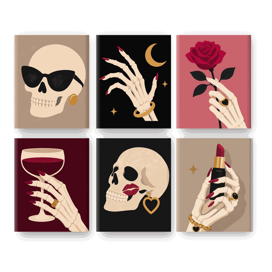 6 Mini Paintings | Gothic Glam Set