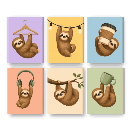 6 Mini Paintings | Hang In There Set