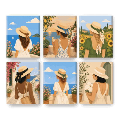 6 Mini Paintings | Kust Droom Set