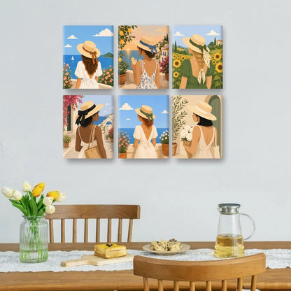 6 Mini Paintings | Kust Droom Set