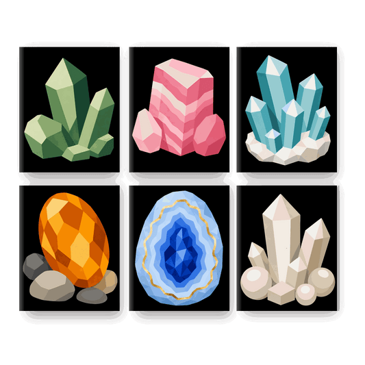 6 Mini Paintings | Kristallen Set