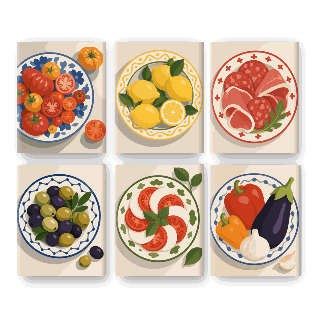 6 Mini Paintings | Zomer Borden Set
