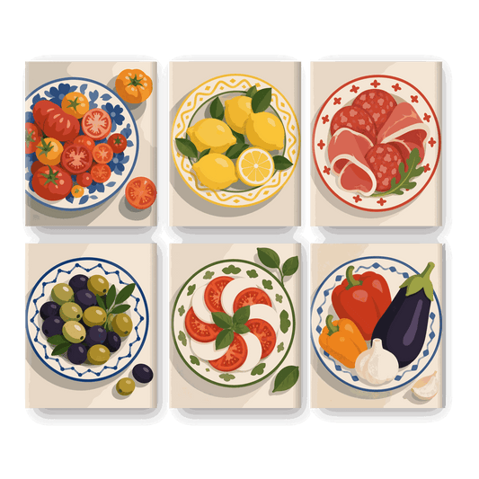 6 Mini Paintings | Zomer Borden Set