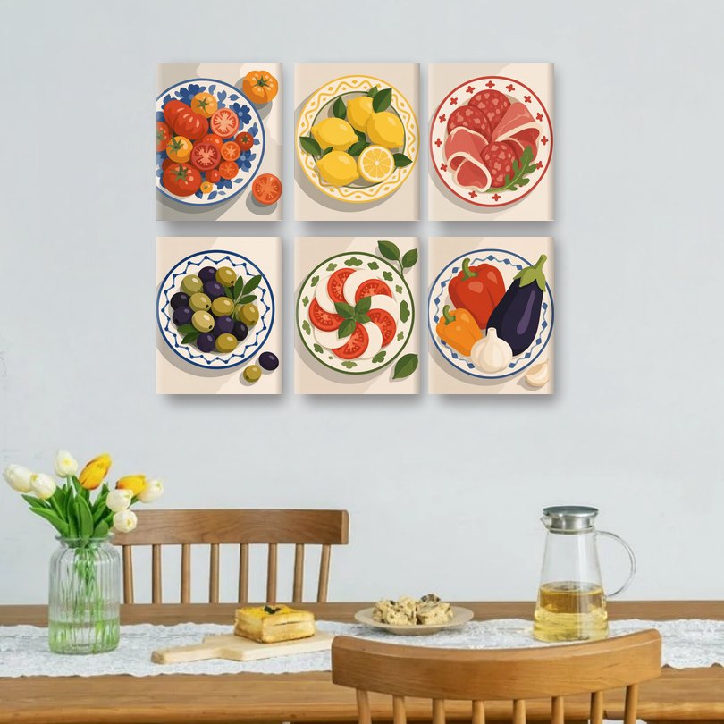 6 Mini Paintings | Zomer Borden Set