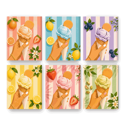 6 Mini Paintings | Gelato Set