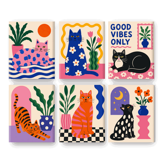 6 Mini Paintings | Pop Kat Set