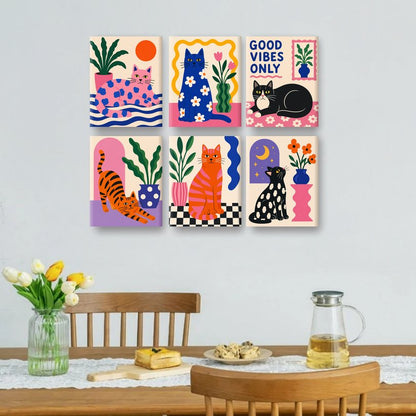 6 Mini Paintings | Pop Kat Set