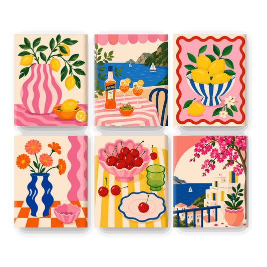 6 Mini Paintings | Citroenboom Set