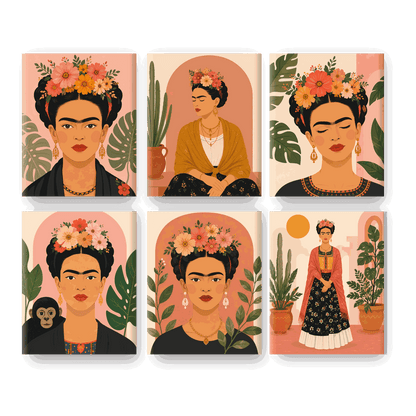 6 Mini Paintings | Frida Set