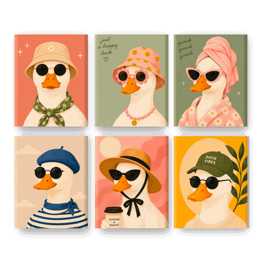 6 Mini Paintings | Funky Eend Set