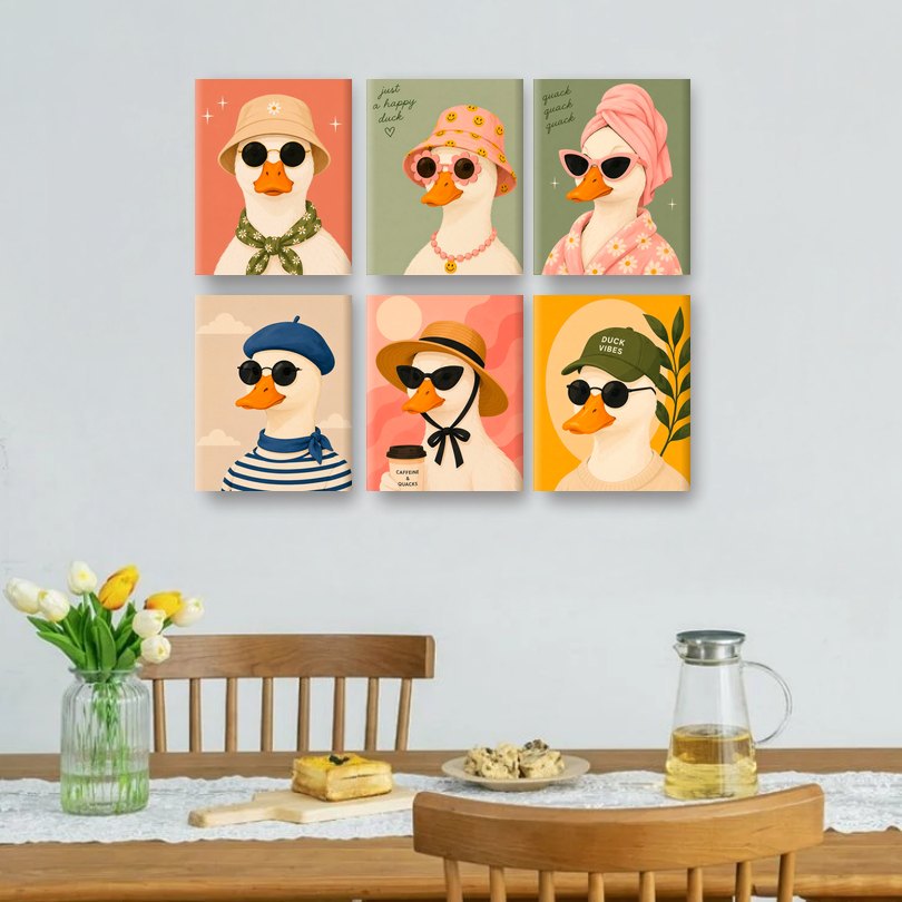 6 Mini Paintings | Funky Eend Set