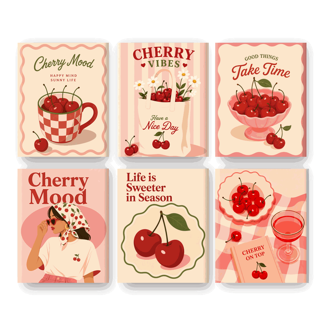 6 Mini Paintings | Kers Stemming Set