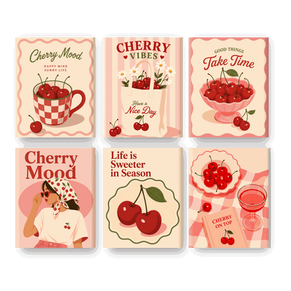 6 Mini Paintings | Kers Stemming Set