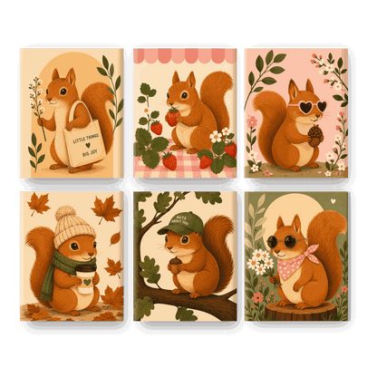 6 Mini Paintings | Klein Eekhoorntje Set