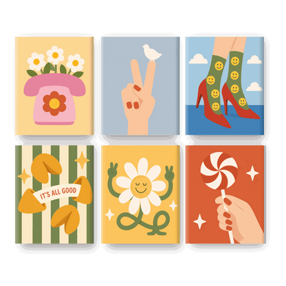 6 Mini Paintings | It's All Good Set