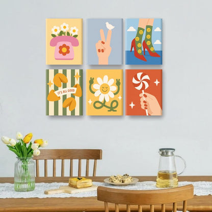 6 Mini Paintings | It's All Good Set