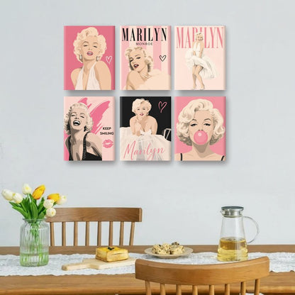 6 Mini Paintings | Hollywood Icoon Set