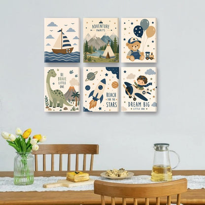 6 Mini Paintings | Klein Zeilbootje Set