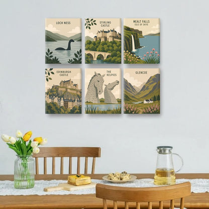 6 Mini Paintings | Loch Ness Set