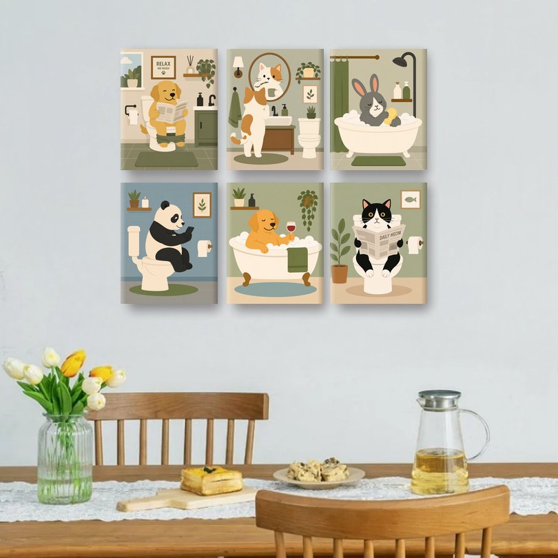 6 Mini Paintings | Relax No Rush Set