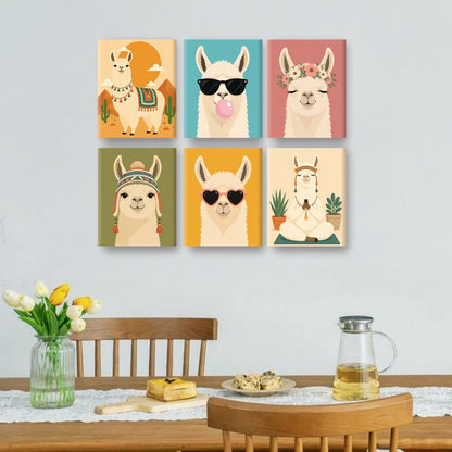 6 Mini Paintings | Lama Set