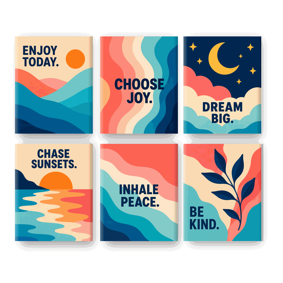 6 Mini Paintings | Kies Vreugde Set