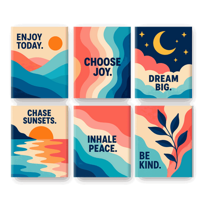 6 Mini Paintings | Kies Vreugde Set