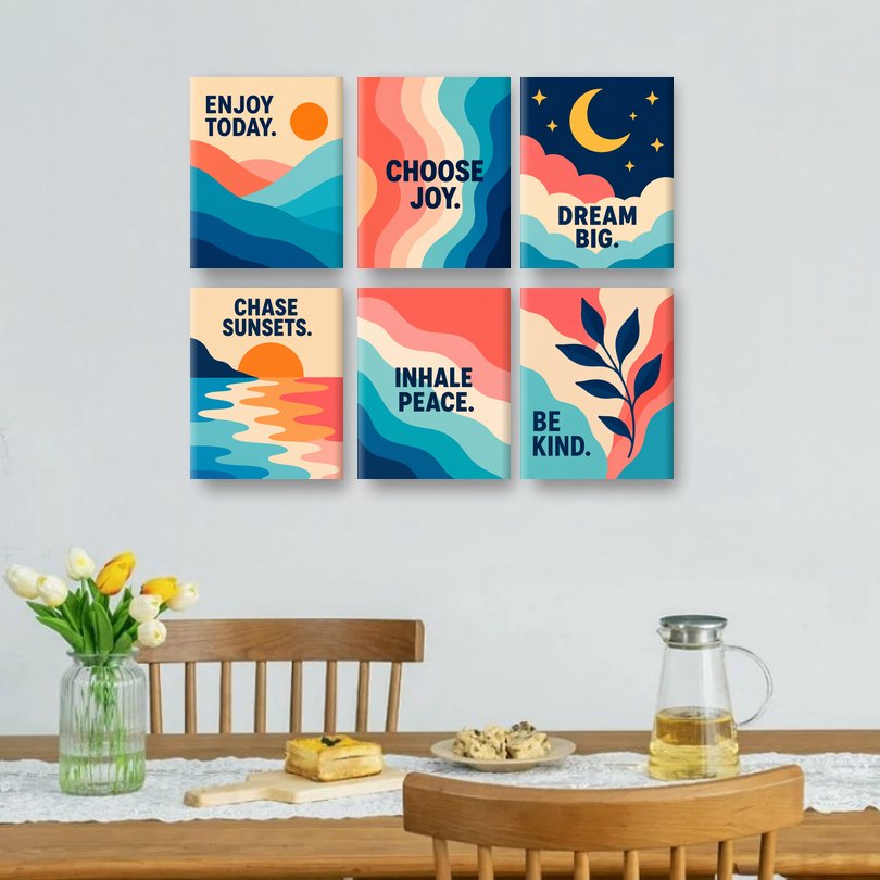6 Mini Paintings | Kies Vreugde Set