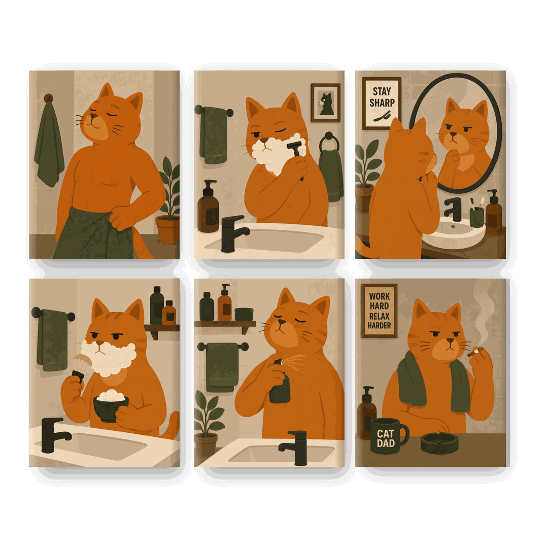 6 Mini Paintings | Kat Papa Set