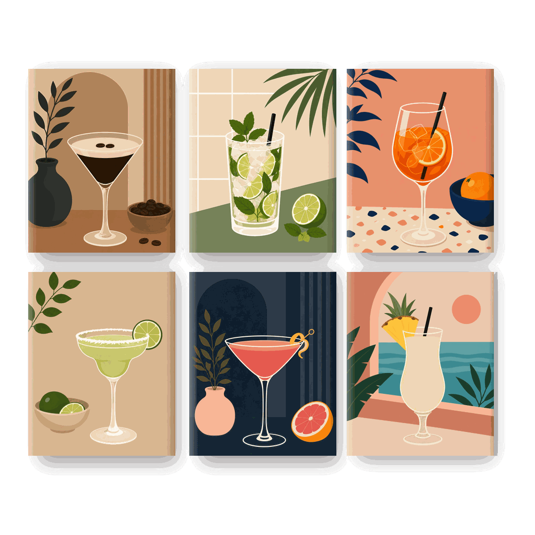 6 Mini Paintings | Spritz O'Clock Set