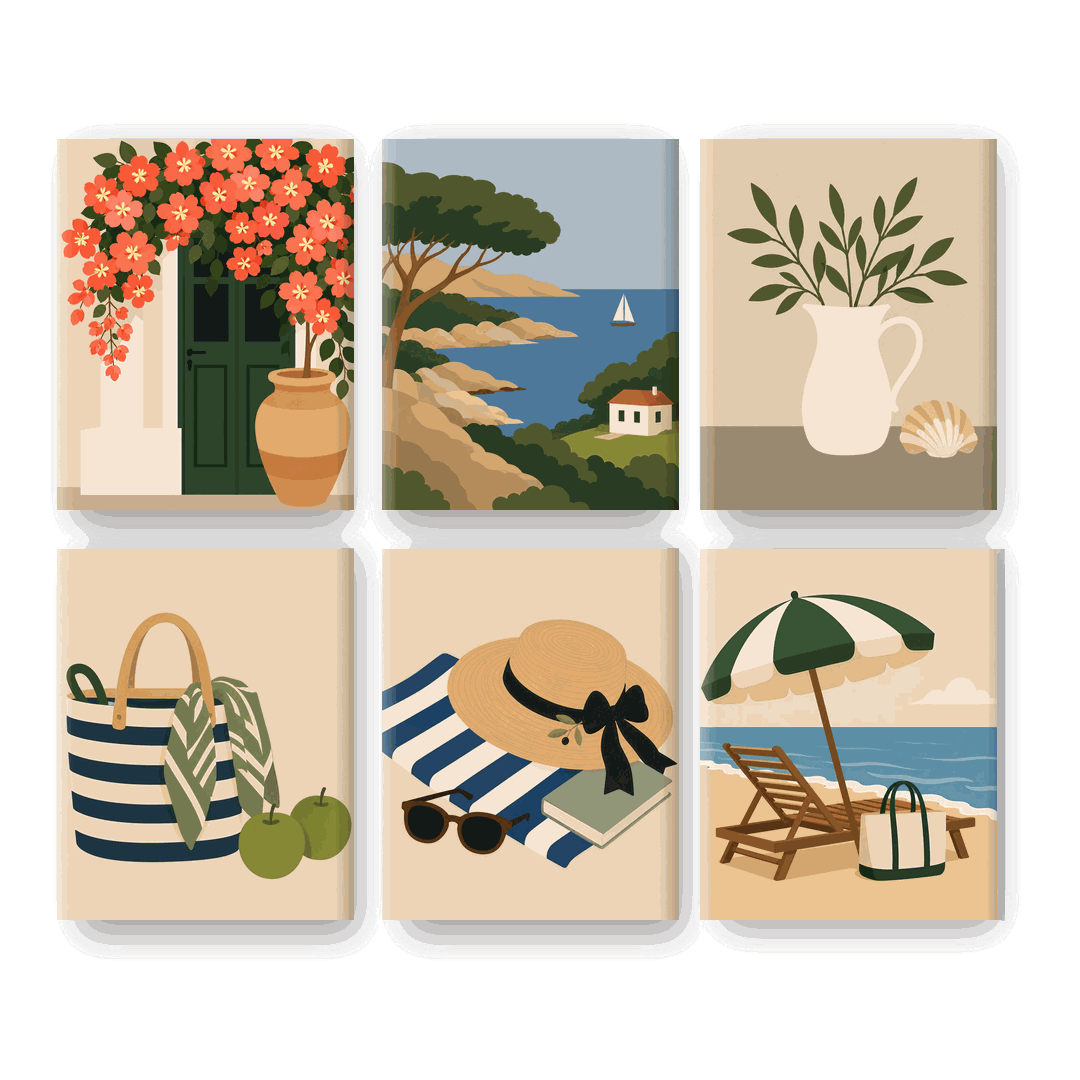 6 Mini Paintings | Strand Lezen Set