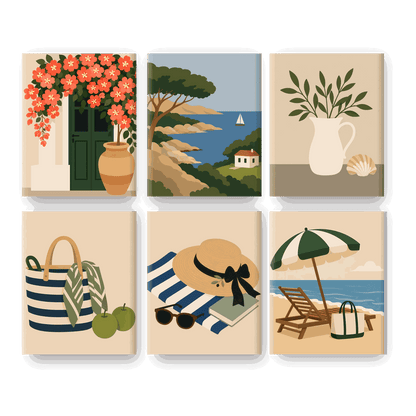 6 Mini Paintings | Strand Lezen Set
