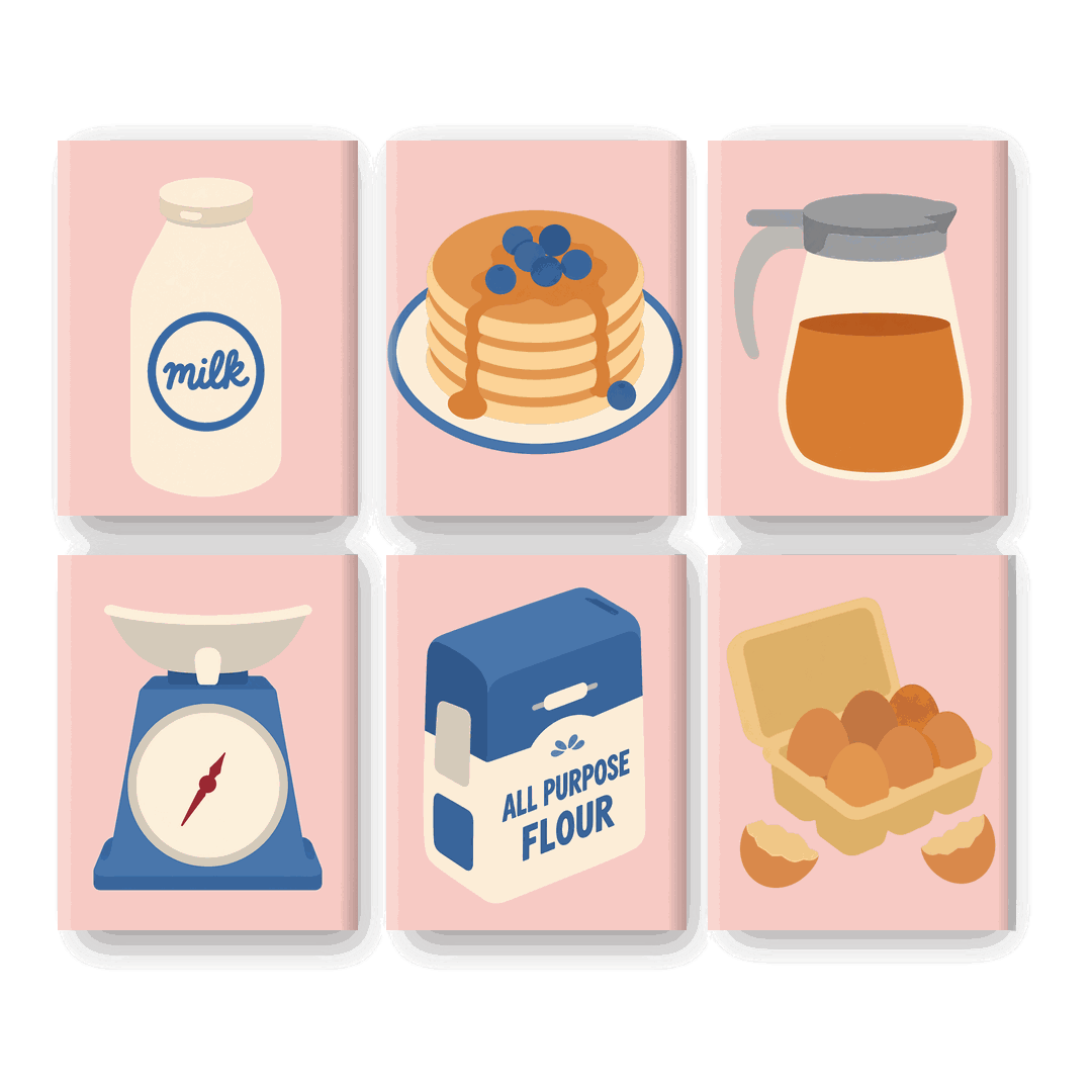 6 Mini Paintings | Bosbes Pannenkoeken Set