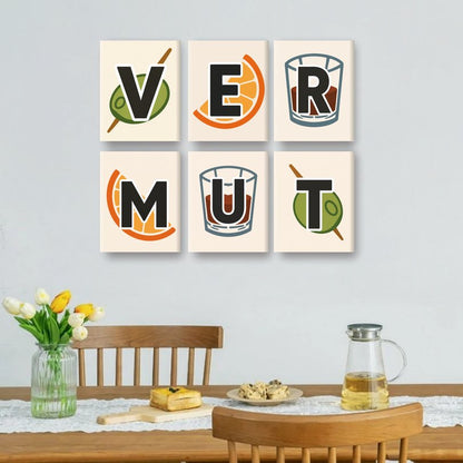 6 Mini Paintings | Vermut Set