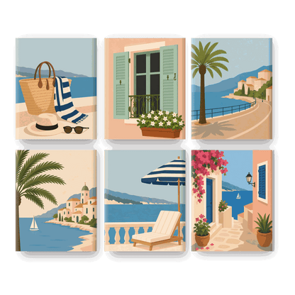 6 Mini Paintings | Strand Essentials Set