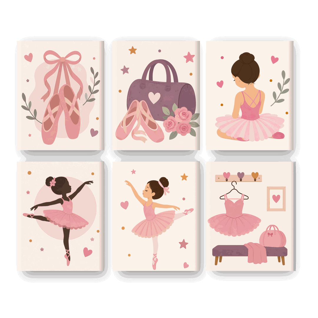 6 Mini Paintings | Ballet Meisjes Set