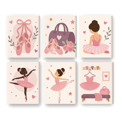 6 Mini Paintings | Ballet Meisjes Set