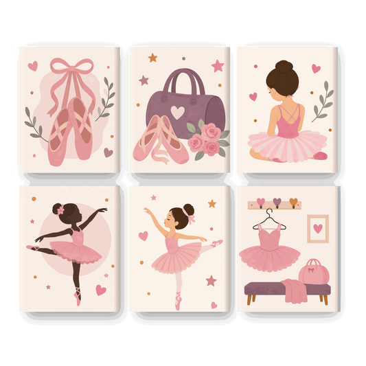 6 Mini Paintings | Ballet Meisjes Set