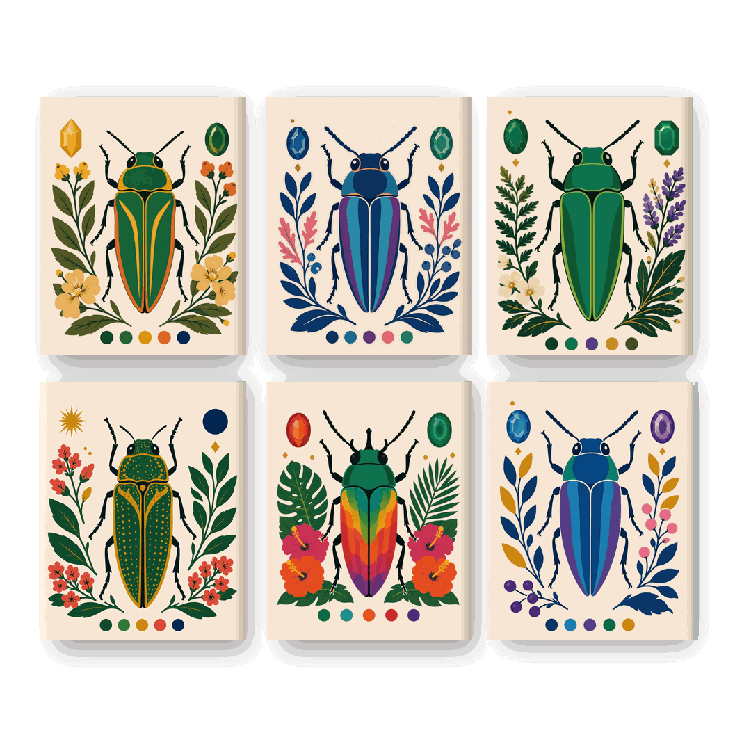 6 Mini Paintings | Kever Set