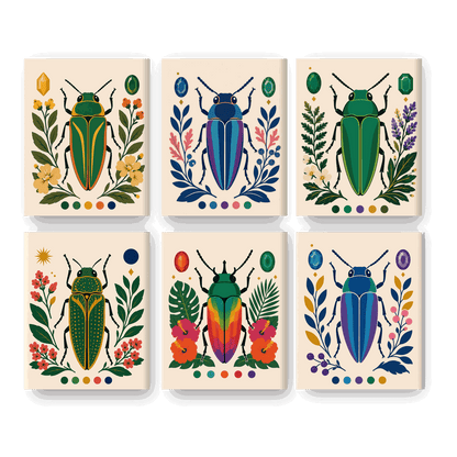 6 Mini Paintings | Kever Set